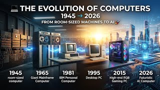 The Evolution of Computers (1945–2026) 💻 | From ENIAC to AI