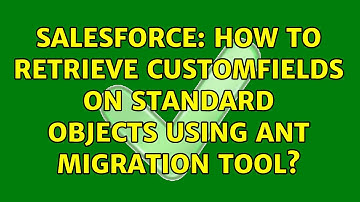 Salesforce: How to retrieve customFields on standard objects using Ant Migration Tool?