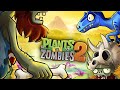 МОХНАТЫЙ ГОРОХ и НАГЛЫЙ ДИНОЗАВР в игре РАСТЕНИЯ против ЗОМБИ 2 / Plants vs. Zombies 2