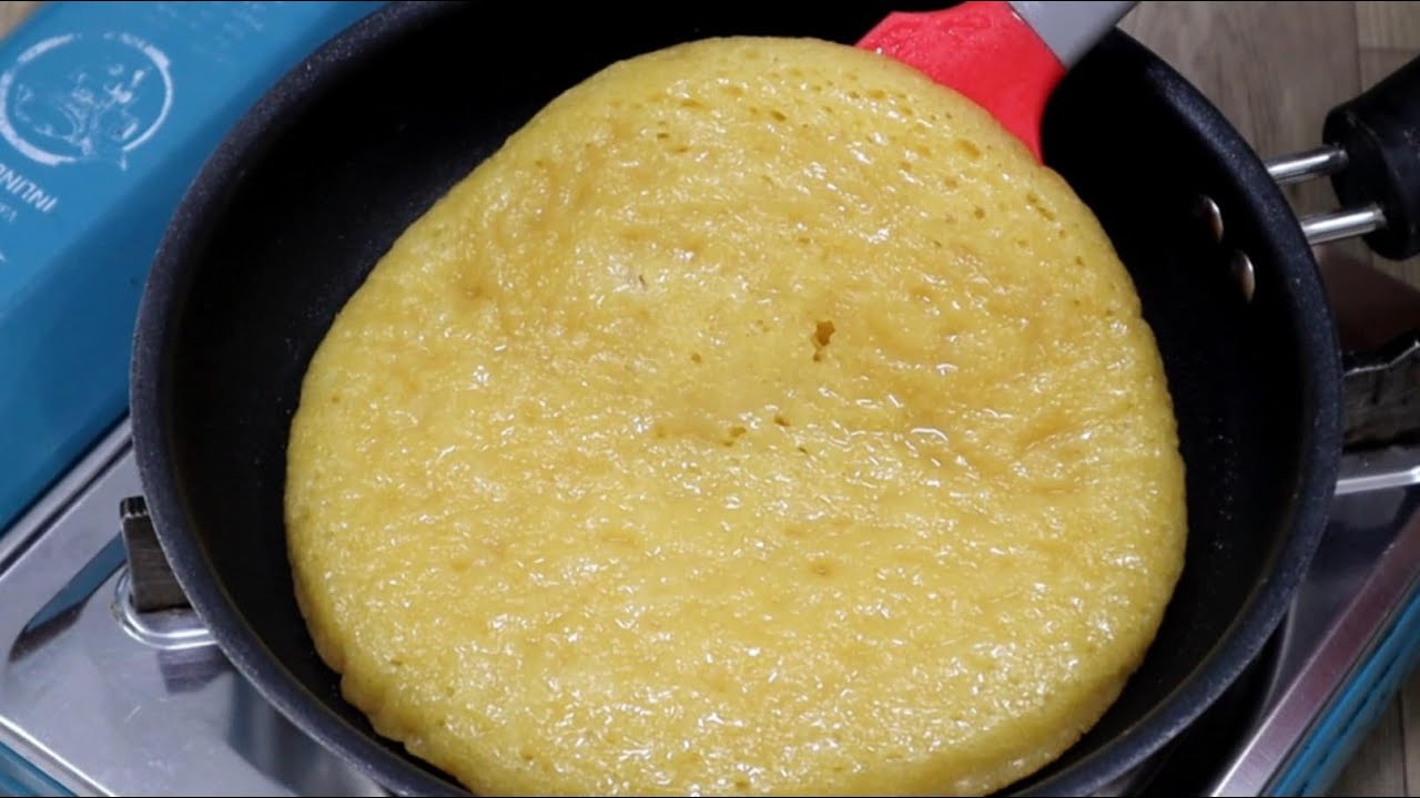 Làm Bánh Bò rễ tre mềm ngon bằng chảo rất nhanh