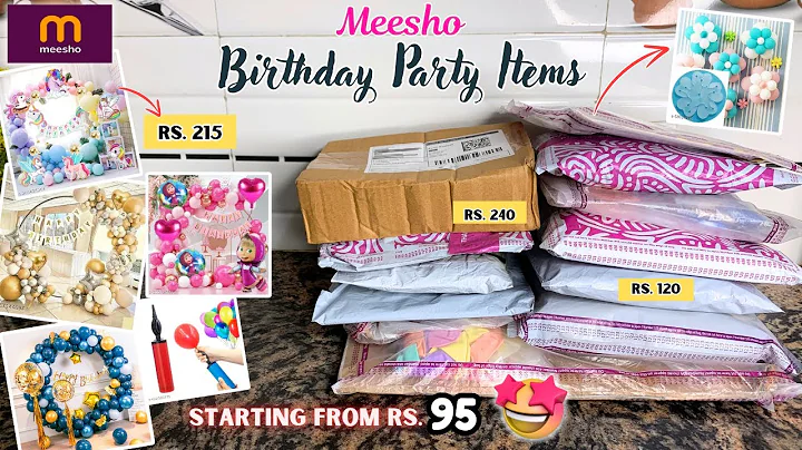 Meesho Top 13 Birthday Party Items 😍| Affordable Party Decoration Kit | Best Party Decor