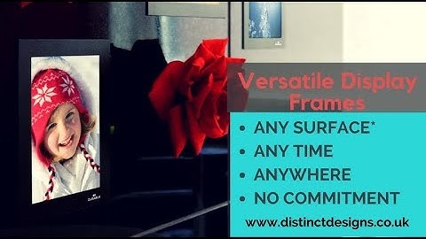 Distinct Designs Versatile two-part Display Frame with Self-Adhesive back and Magnetic flip-up front