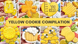 YELLOW COOKIES ~ an epic cookie decorating compilation of all yellow cookies