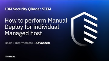 QRadar : How to perform Manual Deploy for individual Managed host.