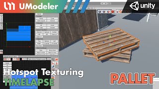 3D Modeling in Unity - Timelapese of Hotspot Texturiung a Pallet