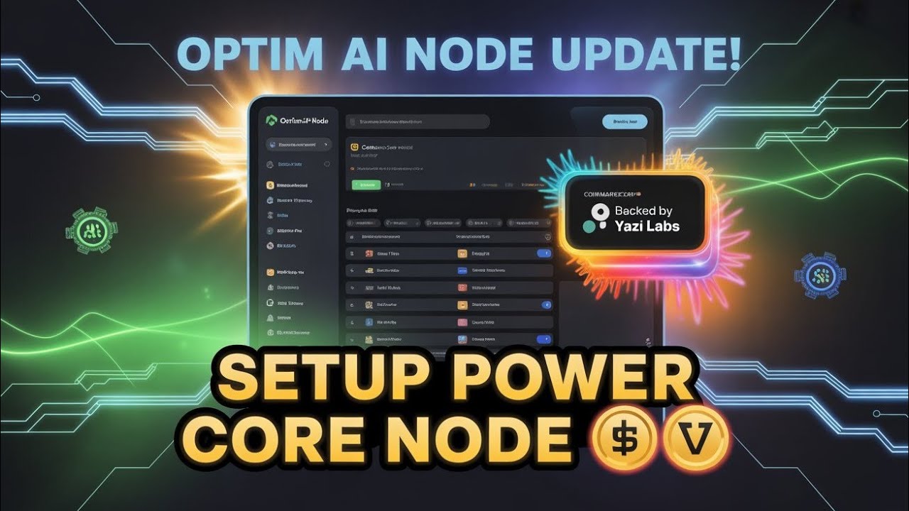Optim ai latest update | how to setup power core node | 🔥optim ai ...