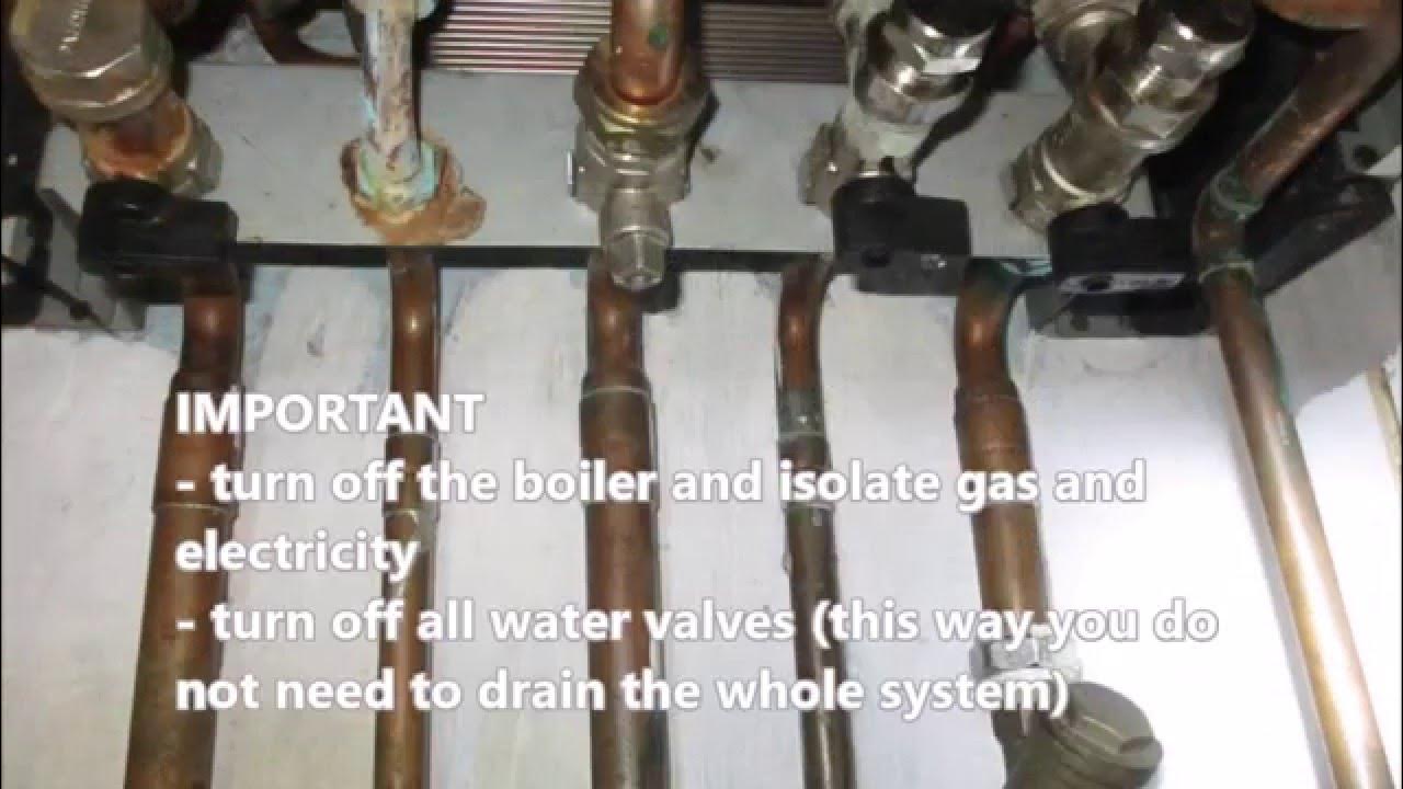 Baxi 105 boiler DIY How to easily change the DHW diverter valve