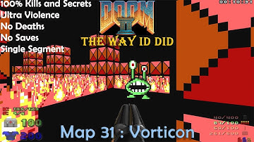 Doom 2 The Way ID Did Map 31 : Vorticon ( Ultra Violence 100% )