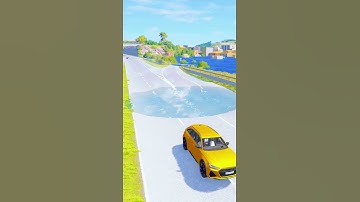 🔥 Beamng drive ai traffic 🔥 Puddle racing 🔥 BeamNG.Drive 🔥 #Shorts