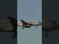 Zurich Airport Air Serbia Airbus A320-214 YU-APB go around and landing on a spring evening.