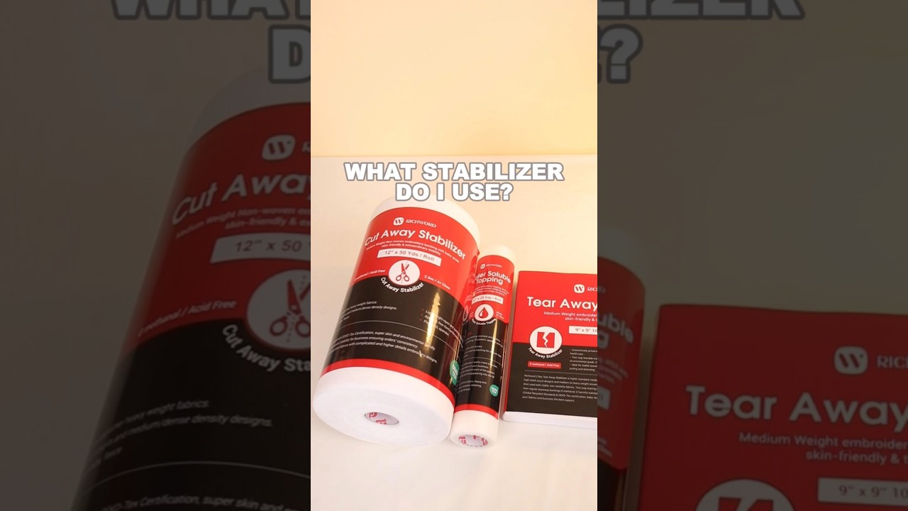 Ever wonder which stabilizer to use for that fabric? #shorts