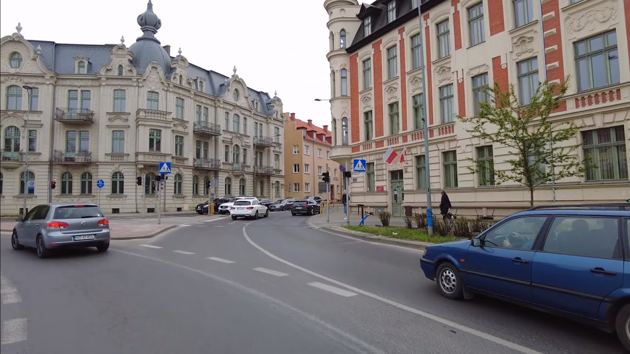 OLSZTYN - Samochodem z  os. Zatorze na os. Kormoran. 4K 60Fps