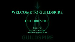 How to Set Up Discord for GuildSpire + DI Manager (Channel Layout & Role Configuration)