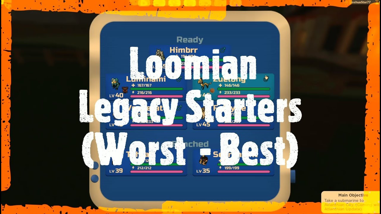 TOP 7! RANKING EVERY STARTER IN LOOMIAN LEGACY, Loomian Legacy