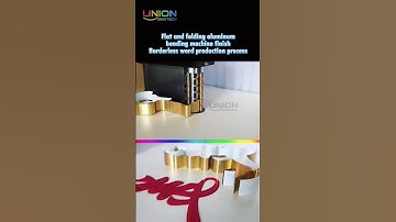 Flat and folding aluminum bending machine finish Borderless word production process