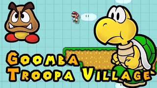 Super Mario Maker - Creating GOOMBA-TROOPA VILLAGE!