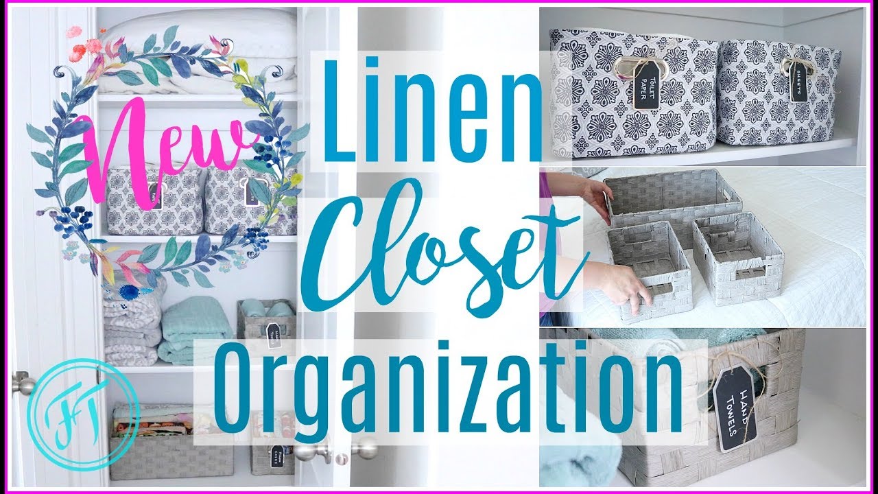 LINEN CLOSET DECLUTTER & ORGANIZATION| KONMARI METHOD - YouTube