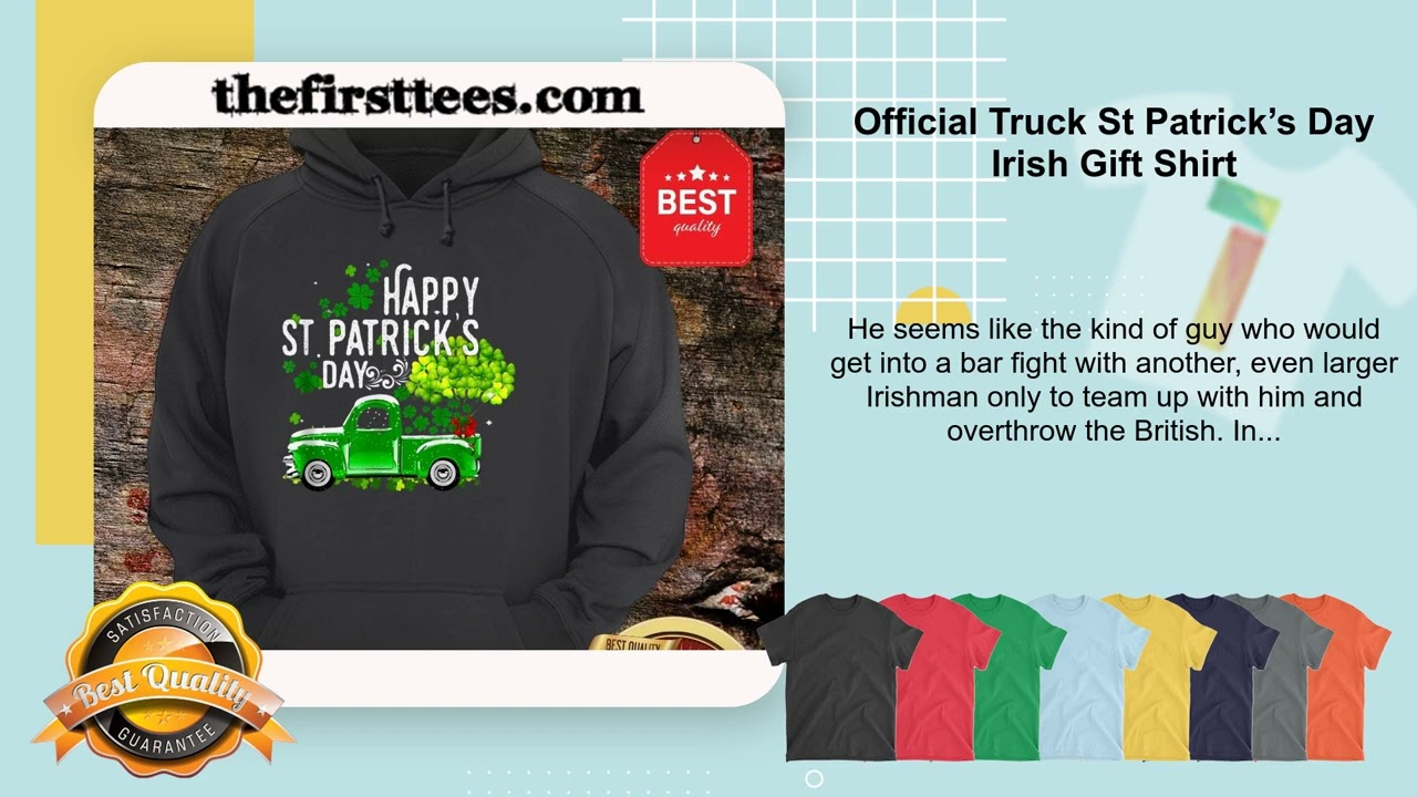 Official Truck St Patrick’s Day Irish Gift Shirt