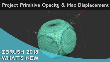 024 ZBrush 2018 Project Primitive Opacity And Max Displacement
