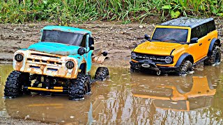 Rusty ZIL showed BRONCO 2021 how to drive off-road! ... RC OFFroad 4x4