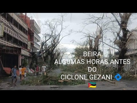 BEIRA 🇲🇿 ALGUMAS HORAS ANTES DO CICLONE GEZANI 🌀😢