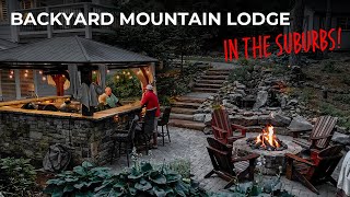AMAZING Mountain Lodge Patio Built IN THE SUBURBS