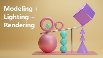 Simple abstract design for beginners - Blender tutorial