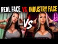 Real Beauty vs Industry Makeup Transformation[Real Face VS Industry Face Of Female PSTARS 😱