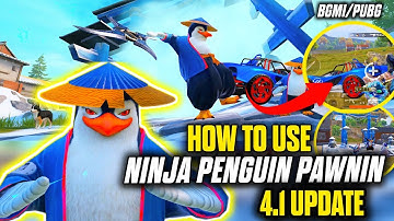 🔥HOW TO USE *NINJA PENGUIN* PAWNIN COMPANION IN *NEW* 4.1 UPDATE 🐧 BGMI PUBG 