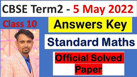 cbse 10th class standard maths answer key Term 2 ll set ll maths answer key class 10 term 2 ll #cbse
