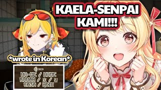 Kanade Gets Amazed by Kaela's Blaze rod farm and Her Multilingual Sign