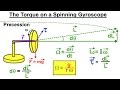 Physics - Mechanics: The Gyroscope (3 of 5) The Torque of a Spinning Gyroscope