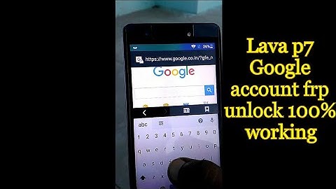 Lava P7 frp Bypass Solution