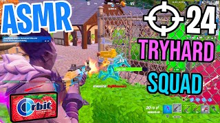 ASMR Gaming 😴 Fortnite Subscriber Squad! Relaxing Gum Chewing 🎮🎧 Controller Sounds + Whispering 💤