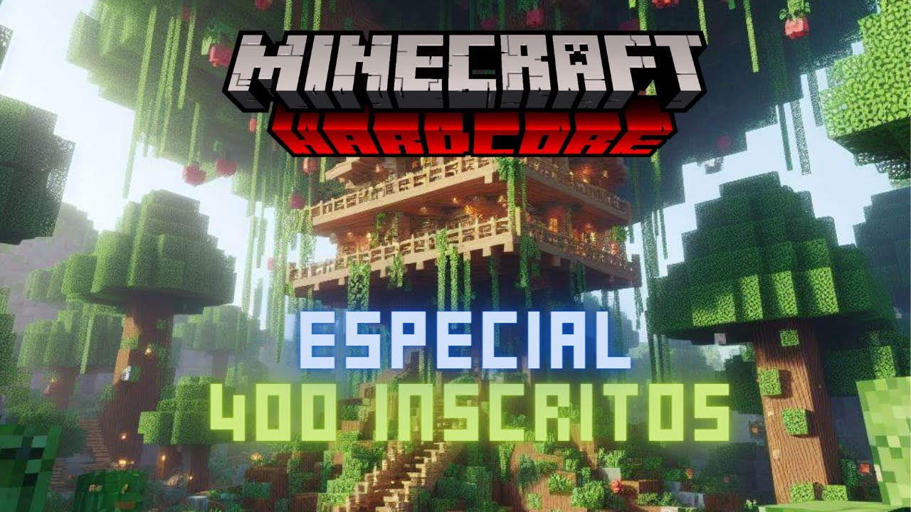 🔴EM BUSCA DO BIOMA DA SELVA - MINECRAFT HARDCORE - ESPECIAL 400 ...