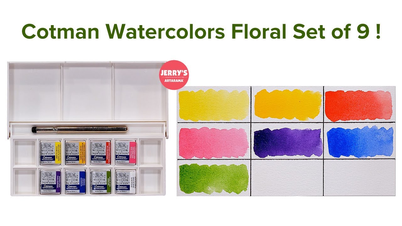 Unbox & Swatch - Winsor & Newton Cotman Pocket Floral Watercolor