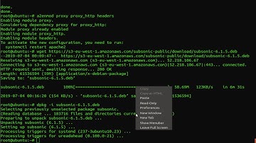 installing Subsonic with Apache web server on Ubuntu 18.04