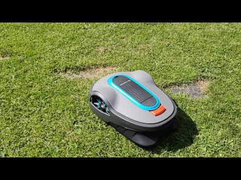 Gardena Sileno Life 1250 robotic lawnmower, short drive video