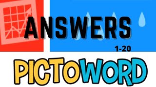 Pictoword Answers 1 to 20 | Offline Brain Game