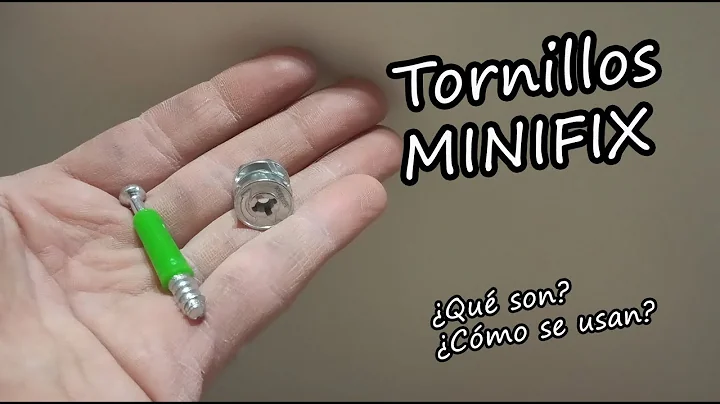 Tornillos Minifix / Como se colocan