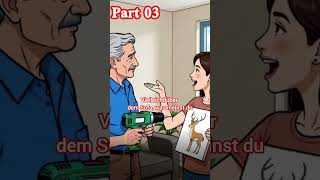 Wife Forces Husband to Hang Deer Painting 😂 | Real German Conversation for Beginners part 03 🇩🇪 🗣