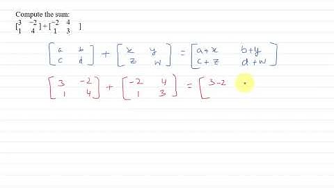 Compute the Sum of Two Matrices | Matrix Addition | JEE Maths in Hindi | Best Explained
