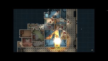 Clearing a complex, and large randomly generated apartment map - Door Kickers 2