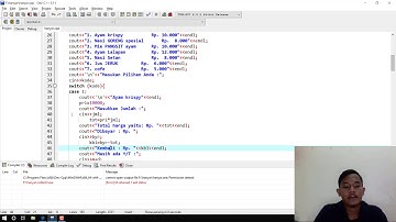 Pemprograman Sederhaana C++ (Program Mesin Kasir Cafe)