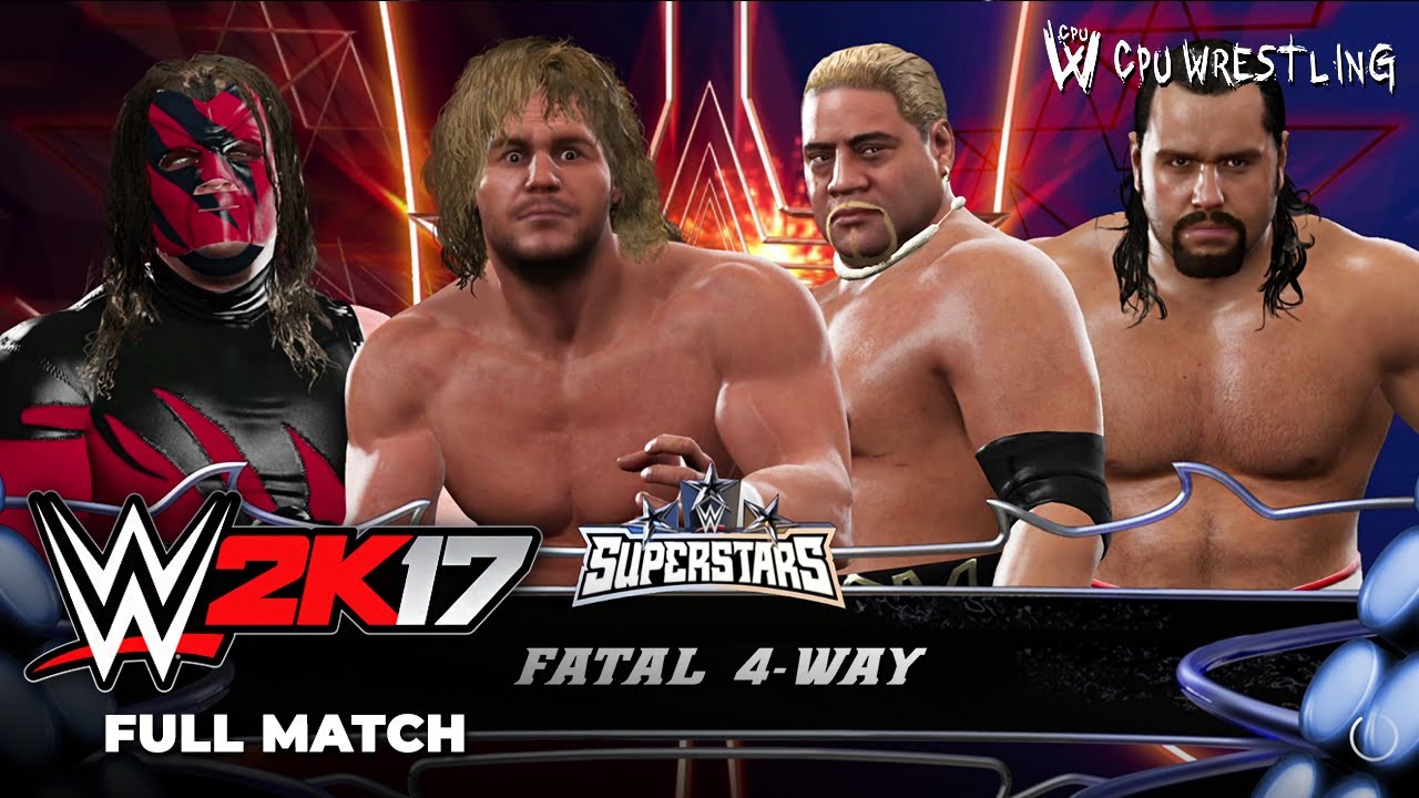WWE 2K17 | Матч «Смертельная четверка»: Кейн против Брайана Пиллмана против Рикиши против Русева
