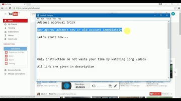 Adsense approval trick in one minute 2016