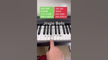 Thumbnail of Easiest Jingle Bells Piano Tutorial 🎅🏼🎄 #shorts #piano