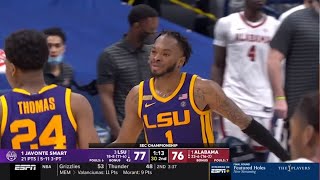 LSU vs #6 Alabama THRILLING Ending | 2021 College Basketball