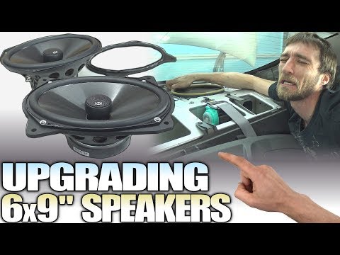 How To INSTALL 6x9 Speakers & Replace Stock REAR DECK Speaker Ring Adapters / Installing NVX Coaxial