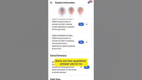 How to give permission on photographs and videos through GEMS Connect